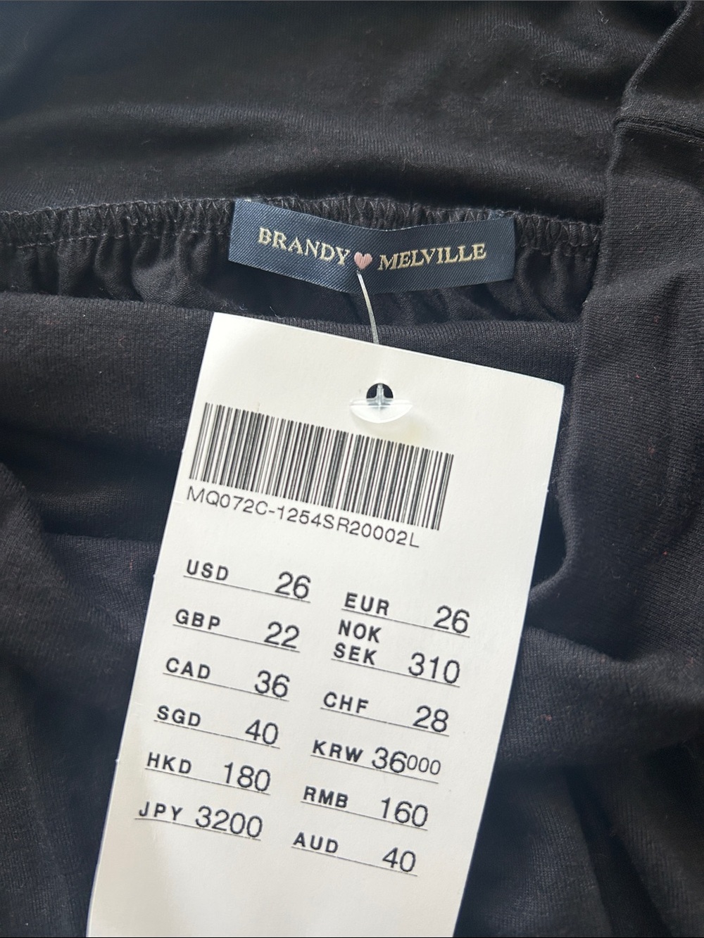 Brandy Melville Black Circle Skirt with Fold-Over Waistband - Picture 4 of 6